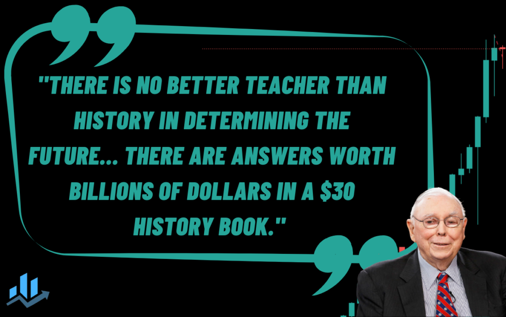 charlie Munger on importance of studying history for stock market beginner